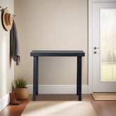 HAOYYE Solid Wood Console Table for Entryway, Narrow Sofa Table for Hallway, Living Room, Foyer, Behind Couch, Stylish and Sturdy Black Finish Accent Table for Small Spaces and Home Decor